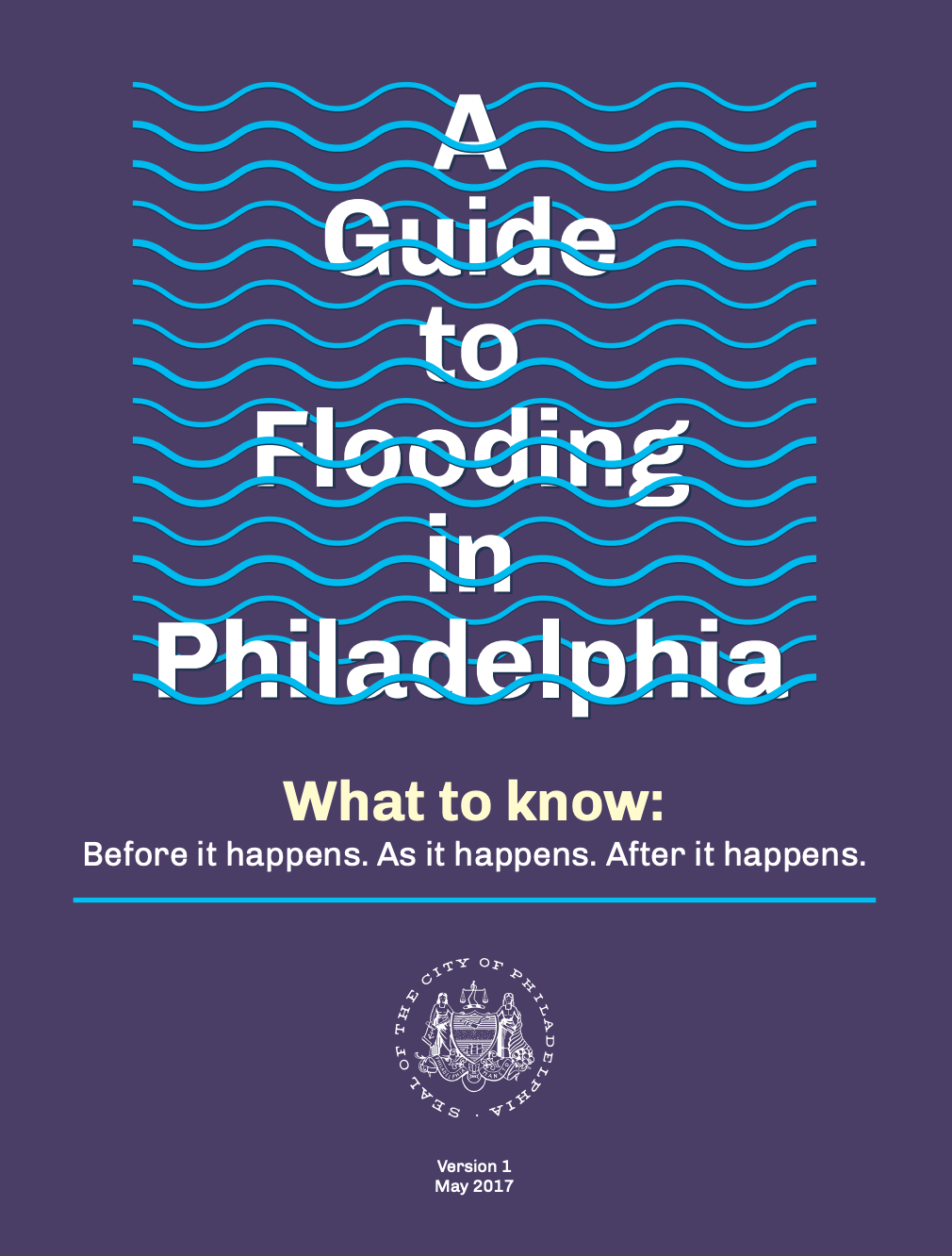 Cover of "A Guide to Flooding in Philadelphia" report