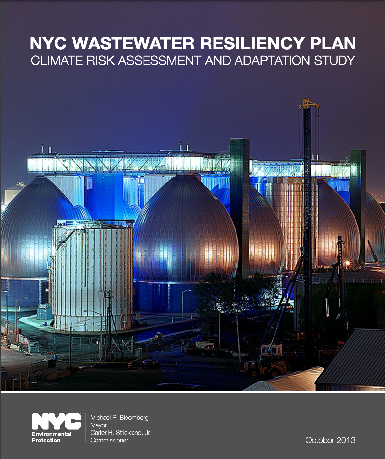 Cover of NYC "Wastewater Resiliency Plan"