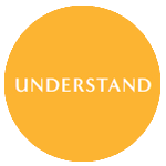Orange circle that says understand