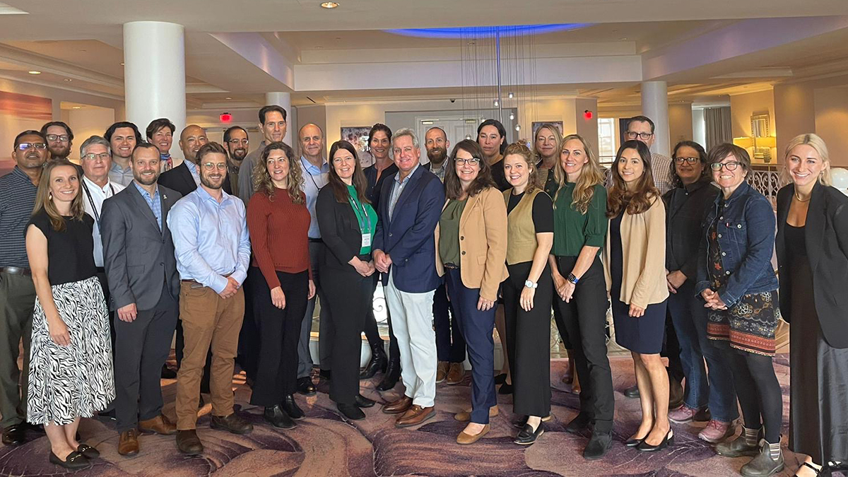 Water Utility Climate Alliance members from around the country pose for a photo at the the annual general manager meeting